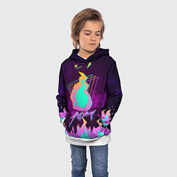 Толстовка-худи детская PROMARE, цвет: 3D-белый — фото 2