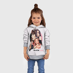 Толстовка-худи детская Blackpink, цвет: 3D-меланж — фото 2