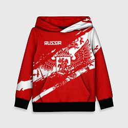 Толстовка-худи детская Russia, цвет: 3D-черный