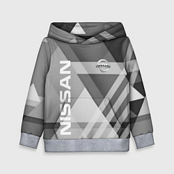 Толстовка-худи детская NISSAN, цвет: 3D-меланж