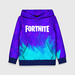 Толстовка-худи детская FORTNITE ФОРТНАЙТ, цвет: 3D-синий