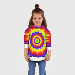 Толстовка-худи детская Tie-Dye, цвет: 3D-белый — фото 2