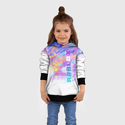 Толстовка-худи детская Roblox, цвет: 3D-черный — фото 2