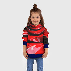 Толстовка-худи детская ТЕКСТУРА, цвет: 3D-синий — фото 2