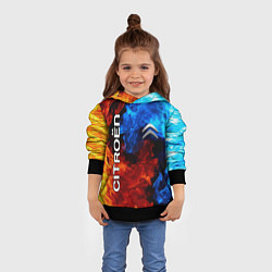 Толстовка-худи детская CITROEN, цвет: 3D-черный — фото 2