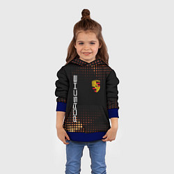 Толстовка-худи детская PORSCHE, цвет: 3D-синий — фото 2