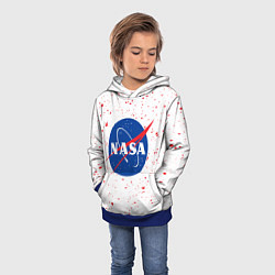Толстовка-худи детская NASA НАСА, цвет: 3D-синий — фото 2