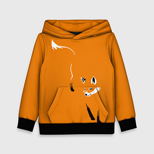 Детская толстовка ЛИСА / 3D-Черный – фото 1