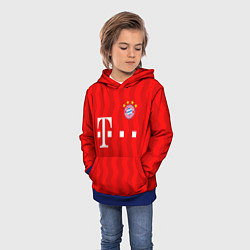 Толстовка-худи детская FC Bayern Munchen, цвет: 3D-синий — фото 2