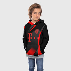 Толстовка-худи детская FC Bayern Munchen, цвет: 3D-меланж — фото 2