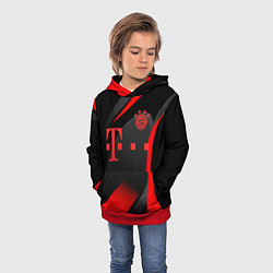 Толстовка-худи детская FC Bayern Munchen, цвет: 3D-красный — фото 2