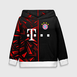 Толстовка-худи детская FC Bayern Munchen Форма, цвет: 3D-белый