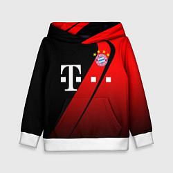 Толстовка-худи детская FC Bayern Munchen Форма, цвет: 3D-белый