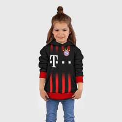 Толстовка-худи детская FC Bayern Munchen, цвет: 3D-красный — фото 2