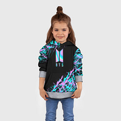 Толстовка-худи детская BTS, цвет: 3D-меланж — фото 2