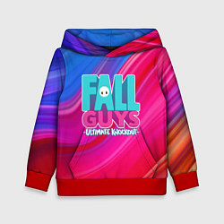 Толстовка-худи детская FALL GUYS: Ultimate Knockout, цвет: 3D-красный