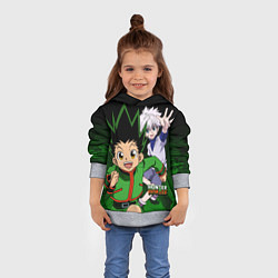 Толстовка-худи детская Hunter x Hunter, цвет: 3D-меланж — фото 2