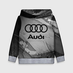 Толстовка-худи детская AUDI АУДИ, цвет: 3D-меланж