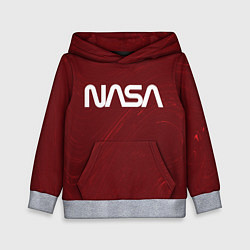 Толстовка-худи детская NASA НАСА, цвет: 3D-меланж
