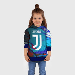 Толстовка-худи детская JUVENTUS ЮВЕНТУС, цвет: 3D-синий — фото 2