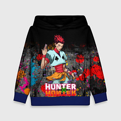 Толстовка-худи детская Хисока Hunter x Hunter, цвет: 3D-синий
