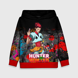 Толстовка-худи детская Хисока Hunter x Hunter, цвет: 3D-красный