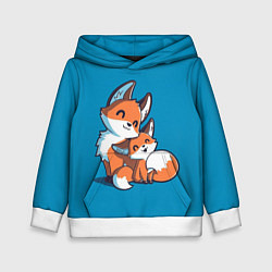Детская толстовка Лисья семья