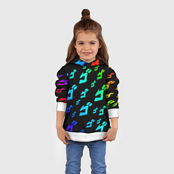 Толстовка-худи детская JoJo Bizarre Adventure, цвет: 3D-белый — фото 2