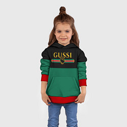 Толстовка-худи детская GUSSI ГУСИ, цвет: 3D-красный — фото 2