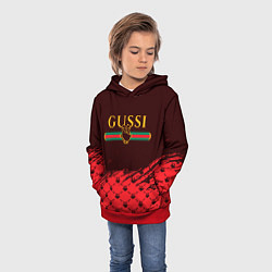 Толстовка-худи детская GUSSI ГУСИ, цвет: 3D-красный — фото 2
