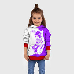 Толстовка-худи детская JoJo Bizarre Adventure, цвет: 3D-красный — фото 2