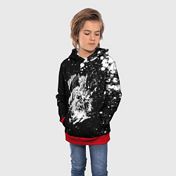 Толстовка-худи детская JoJo Bizarre Adventure, цвет: 3D-красный — фото 2