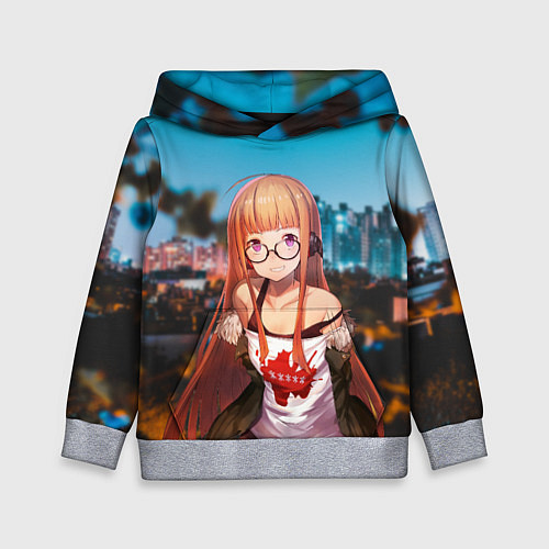 Детская толстовка Футаба / 3D-Меланж – фото 1