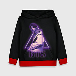 Толстовка-худи детская BTS, цвет: 3D-красный