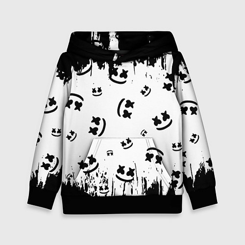 Детская толстовка MARSHMELLO МАРШМЕЛЛОУ / 3D-Черный – фото 1