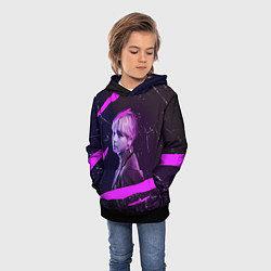 Толстовка-худи детская BTS, цвет: 3D-черный — фото 2
