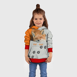 Толстовка-худи детская Фыр-Фыр, цвет: 3D-красный — фото 2