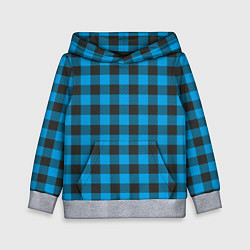 Детская толстовка Голубая клетка