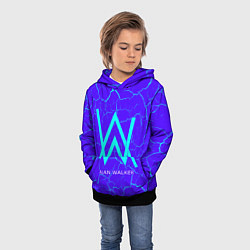 Толстовка-худи детская ALAN WALKER АЛАН УОКЕР, цвет: 3D-черный — фото 2