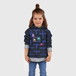 Толстовка-худи детская Pacman, цвет: 3D-меланж — фото 2
