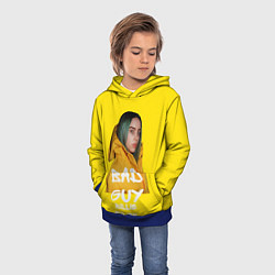Толстовка-худи детская Billie Eilish Билли Айлиш, цвет: 3D-синий — фото 2