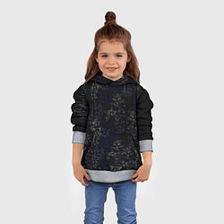 Толстовка-худи детская Ночные кошечки, цвет: 3D-меланж — фото 2