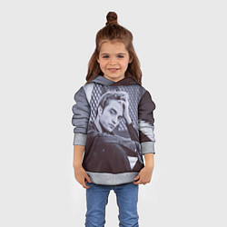 Толстовка-худи детская Роберт Паттинсон, цвет: 3D-меланж — фото 2