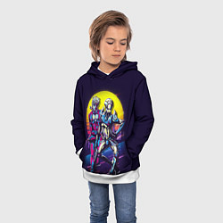 Толстовка-худи детская JoJo’s Bizarre Adventure, цвет: 3D-белый — фото 2