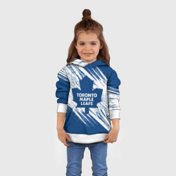 Толстовка-худи детская Toronto Maple Leafs,, цвет: 3D-белый — фото 2