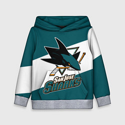 Толстовка-худи детская Сан Хосе Шаркс, цвет: 3D-меланж