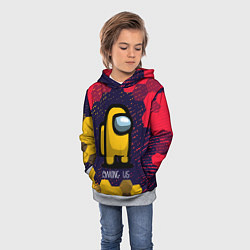 Толстовка-худи детская AMONG US АМОНГ АС, цвет: 3D-меланж — фото 2