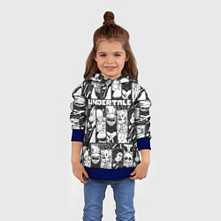 Толстовка-худи детская UNDERTALE, цвет: 3D-синий — фото 2