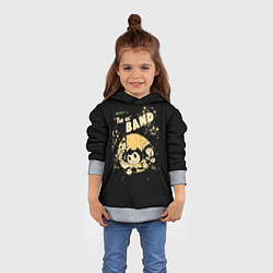 Толстовка-худи детская Bendy And The Ink Machine, цвет: 3D-меланж — фото 2