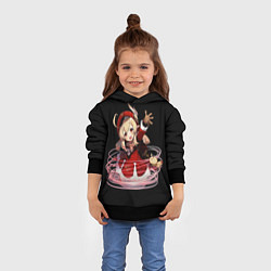 Толстовка-худи детская Genshin Impact Klee, цвет: 3D-черный — фото 2